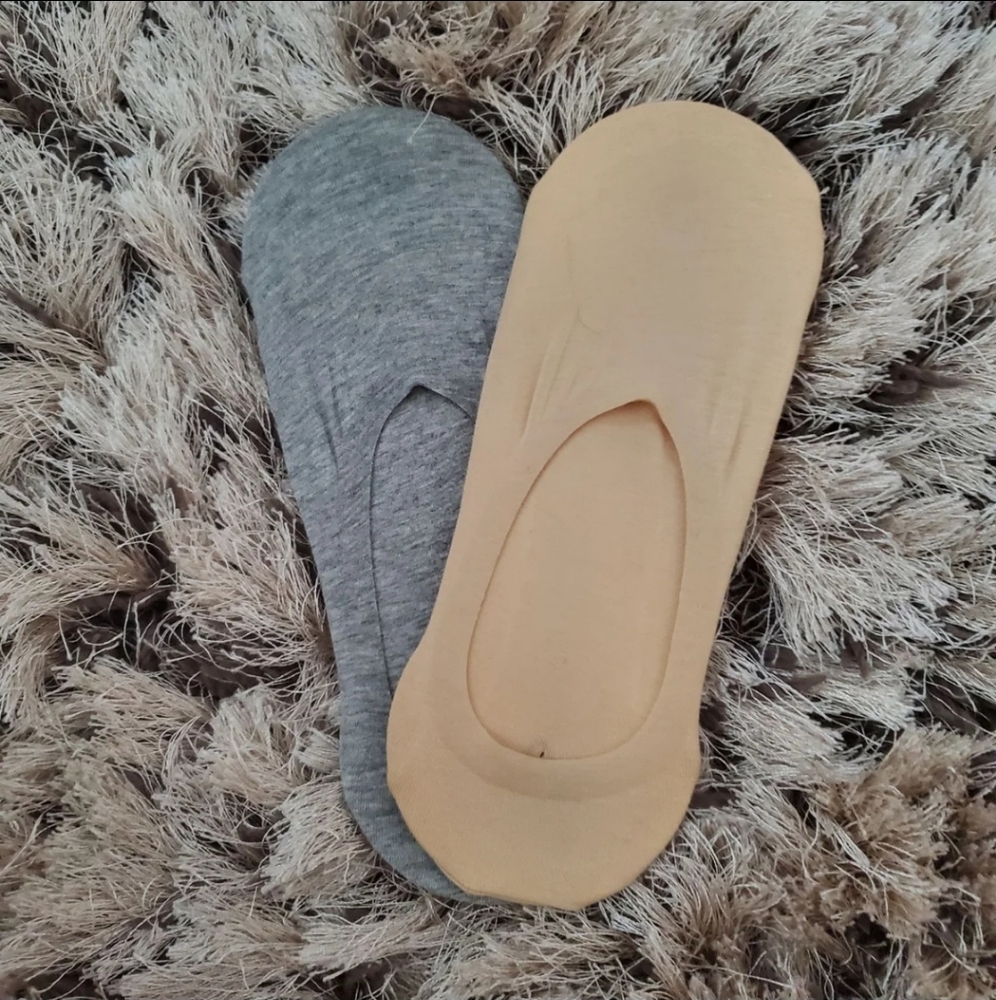 2 Pack No Show Liner Socks - Size 4-10